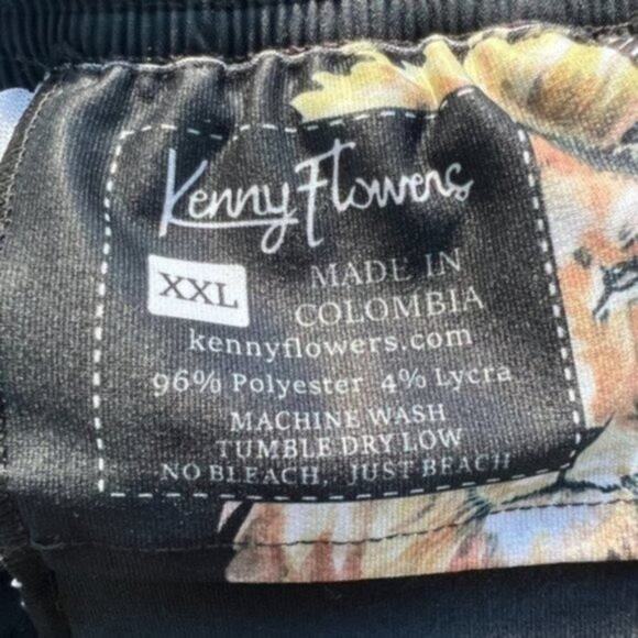 Kenny Flowers the Mane Attraction Swim Trunks Size XXL - Picture 5 of 6